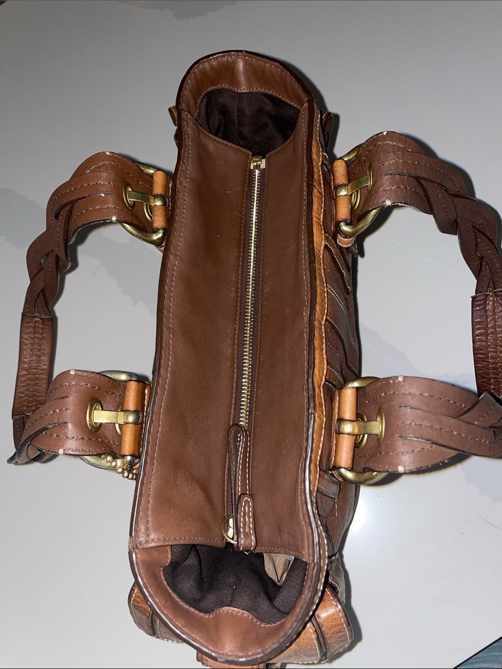 Vintage Coach Y2K MIA SoHo Pebbled Whiskey Leather Tote 10049 - Picture 6 of 16